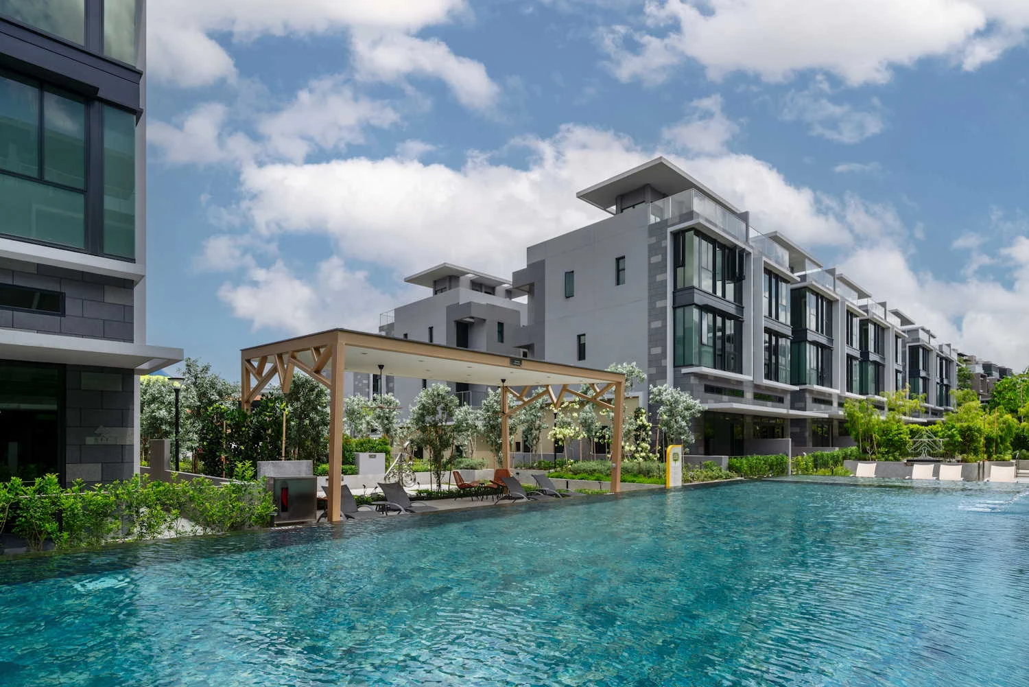 Grand pavilion beside the swimming pool
